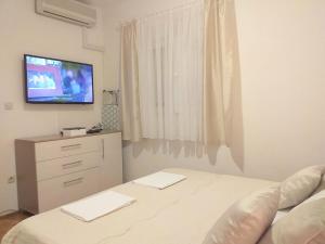TV a/nebo společenská místnost v ubytování Apartman Jurilj