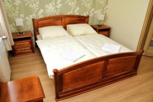 Cama o camas de una habitación en Zajazd Ostęp