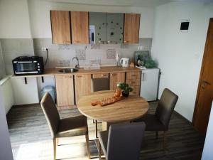 Kuchyň nebo kuchyňský kout v ubytování Apartman Borna