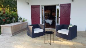 Maison d hotes Lapitxuri的休息区
