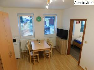 Kuchyňa alebo kuchynka v ubytovaní Apartmány Horní Planá