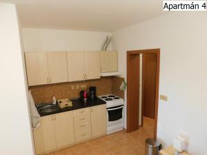Kuchyňa alebo kuchynka v ubytovaní Apartmány Horní Planá