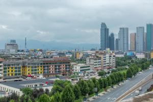 Γενική άποψη της πόλης Yiwu ή θέα της πόλης από  αυτό το ξενοδοχείο