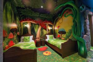 Gardaland Magic Hotel客房内的一张或多张床位