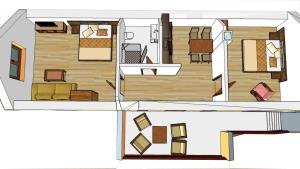 Plán poschodí v ubytovaní Apartmány Best I. Bešeňová