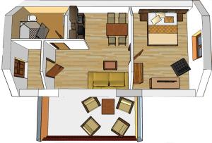 Plán poschodí v ubytovaní Apartmány Best I. Bešeňová