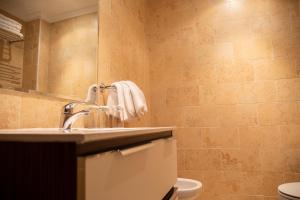 Koupelna v ubytování Hotel El Mesón