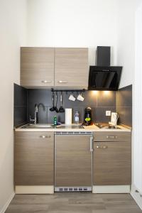 Dapur atau dapur kecil di Appartment Stadtgarten