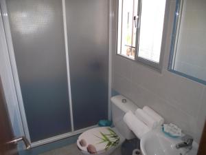 Koupelna v ubytování Hostal El Canario