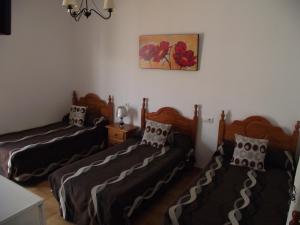 Postel nebo postele na pokoji v ubytování Hostal El Canario