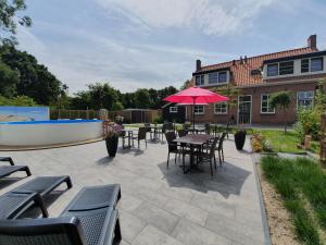Zahrada ubytování B&B Dennenbos
