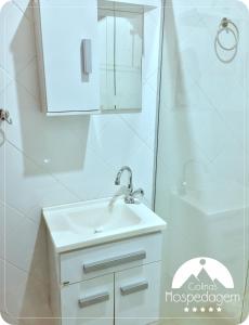 Kúpeľňa v ubytovaní Hospedagem Colinas