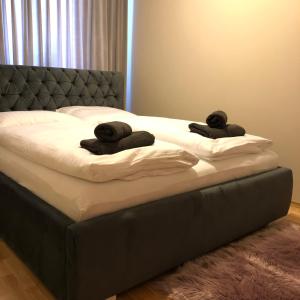 Posteľ alebo postele v izbe v ubytovaní Apartament Beauty