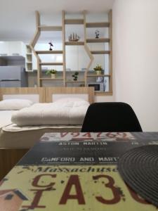 Postel nebo postele na pokoji v ubytování Studio apartment Noa + 12 fotografií
