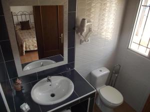 Koupelna v ubytování Hostal El Canario