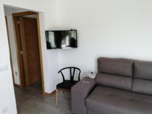Χώρος καθιστικού στο Precioso apartamento vacaciones en zona Ramallosa