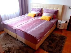 Ein Bett oder Betten in einem Zimmer der Unterkunft Apartments Domalu