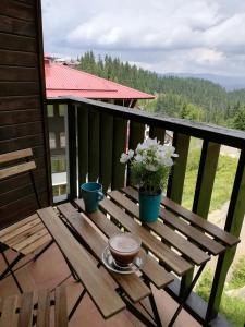 Grand Monastery - Azure Apartment tesisinde bir balkon veya teras