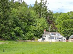 a house in the middle of a field at Caesamson in Caersws