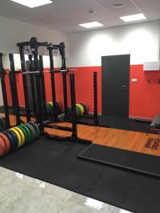 Fitness centrum a/nebo fitness zařízení v ubytování OC Panorama