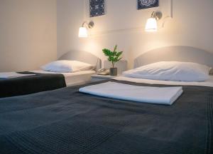 Posteľ alebo postele v izbe v ubytovaní Hotel Vienna