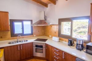 Кухня или мини-кухня в Beautiful private villa on the sea
