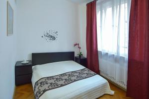 Posteľ alebo postele v izbe v ubytovaní Modern Apartment Navrátilova II