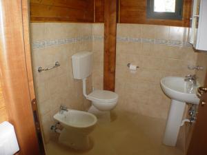 Koupelna v ubytování Camping Luni