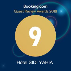 Certifikát, hodnocení, plakát nebo jiný dokument vystavený v ubytování Hôtel Sidi Yahia