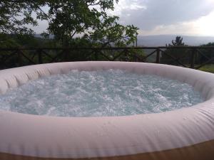 una gran bañera de hidromasaje con agua. en Bed and Breakfast Country Hill, en Arezzo