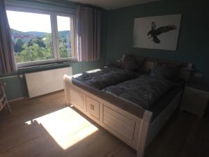 Postel nebo postele na pokoji v ubytování Matzelhaus