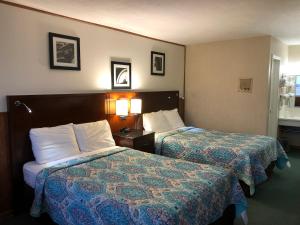 Una cama o camas en una habitación de Viking Motel