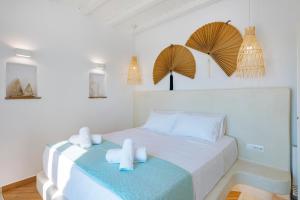 Кровать или кровати в номере Aelion Villa