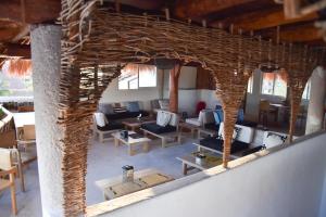 Posezení v ubytování Spirit Holbox