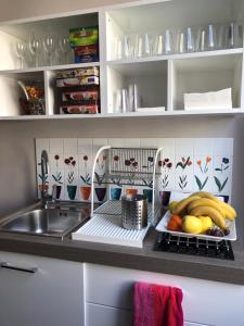 a kitchen counter with a sink and a dishwasher at Guest House Cavour 278 in Rome