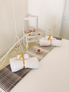 Кровать или кровати в номере A CASA NOSCIA - BB SAN PIETRO IN BEVAGNA Charming house