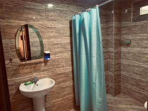 Koupelna v ubytování Hotel Amigo II