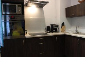 Kuchyňa alebo kuchynka v ubytovaní Apartament Kolorowy pod Śnieżką + 13 fotografií