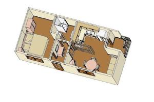 Půdorys ubytování Apartments Delic