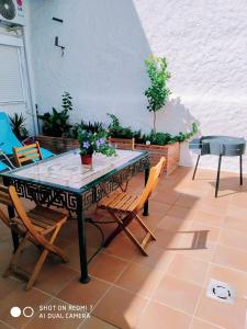 Patio alebo iná vonkajšia časť ubytovania solaz del ambroz-Hervas