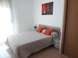 Postel nebo postele na pokoji v ubytování Acrópolis Vidaber