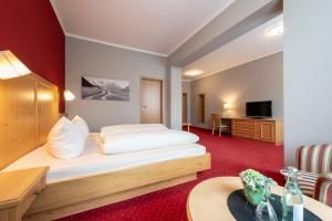 TV a/nebo společenská místnost v ubytování Hotel Vollmann
