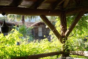 an old house in the middle of a garden at Kadir's Family House in Olympos