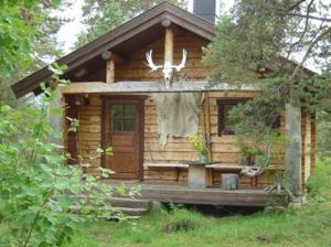Zahrada ubytování Engholm Husky Design Lodge + 23 fotografií