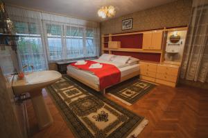 Katil atau katil-katil dalam bilik di Apartmaji Retro