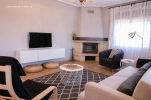 A television and/or entertainment centre at Casa Borlas