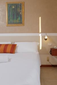 Postel nebo postele na pokoji v ubytování Hotel Michelangelo