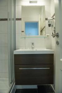 Et badeværelse på Bootshaus Appartements