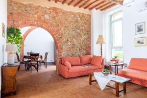 A seating area at Tenuta La Santissima