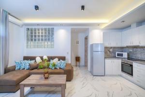 Kuchyň nebo kuchyňský kout v ubytování Eridon Suites + 37 fotografií